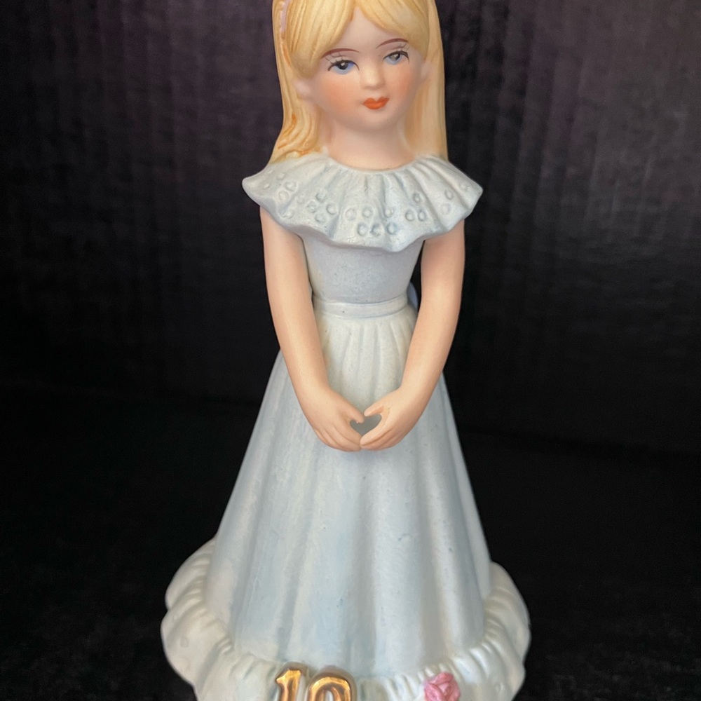 Enesco Growing Up Birthday Girls Porcelain Figurine # 10
